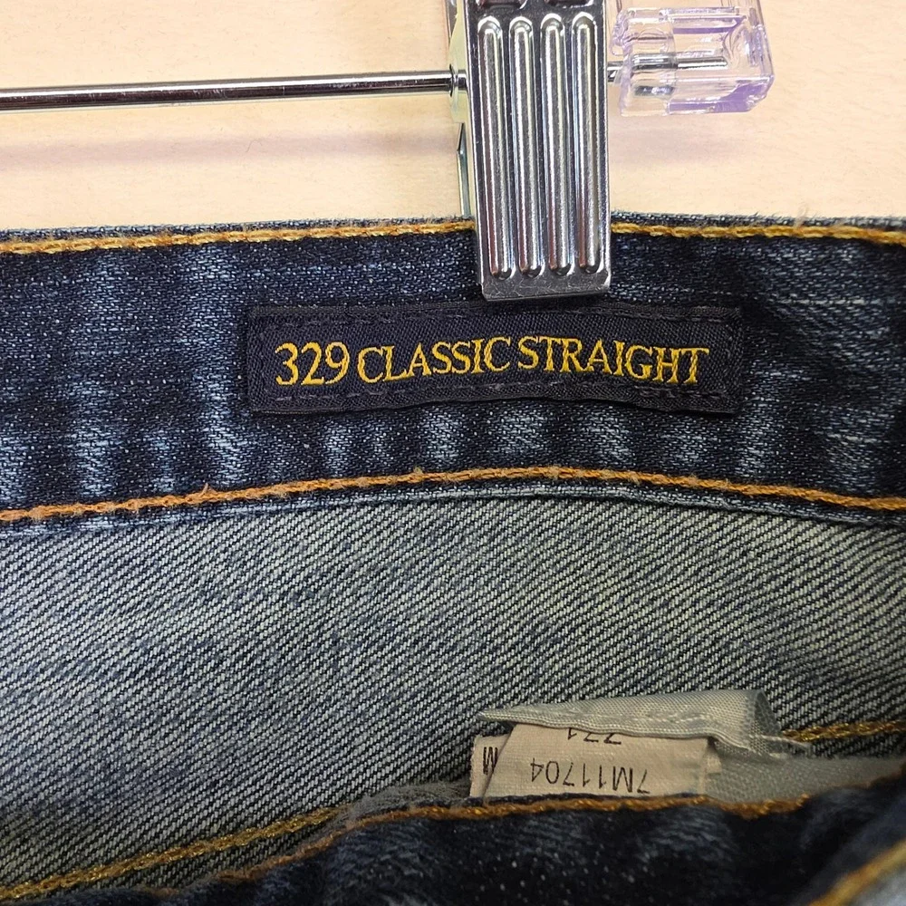 Lucky Brand Jeans Mens 33x30‎ Dark Wash 329 Classic Straight Casual Preppy